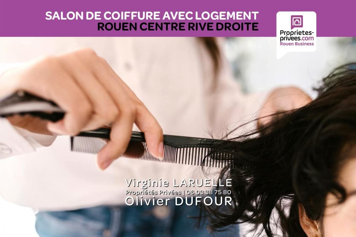 ROUEN Rouen centre rive droite - Salon de coiffure mixte, Soin des Ongles et logement 3