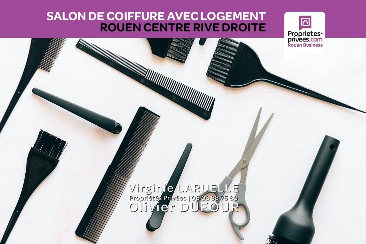 ROUEN Rouen centre rive droite - Salon de coiffure mixte, Soin des Ongles et logement 4