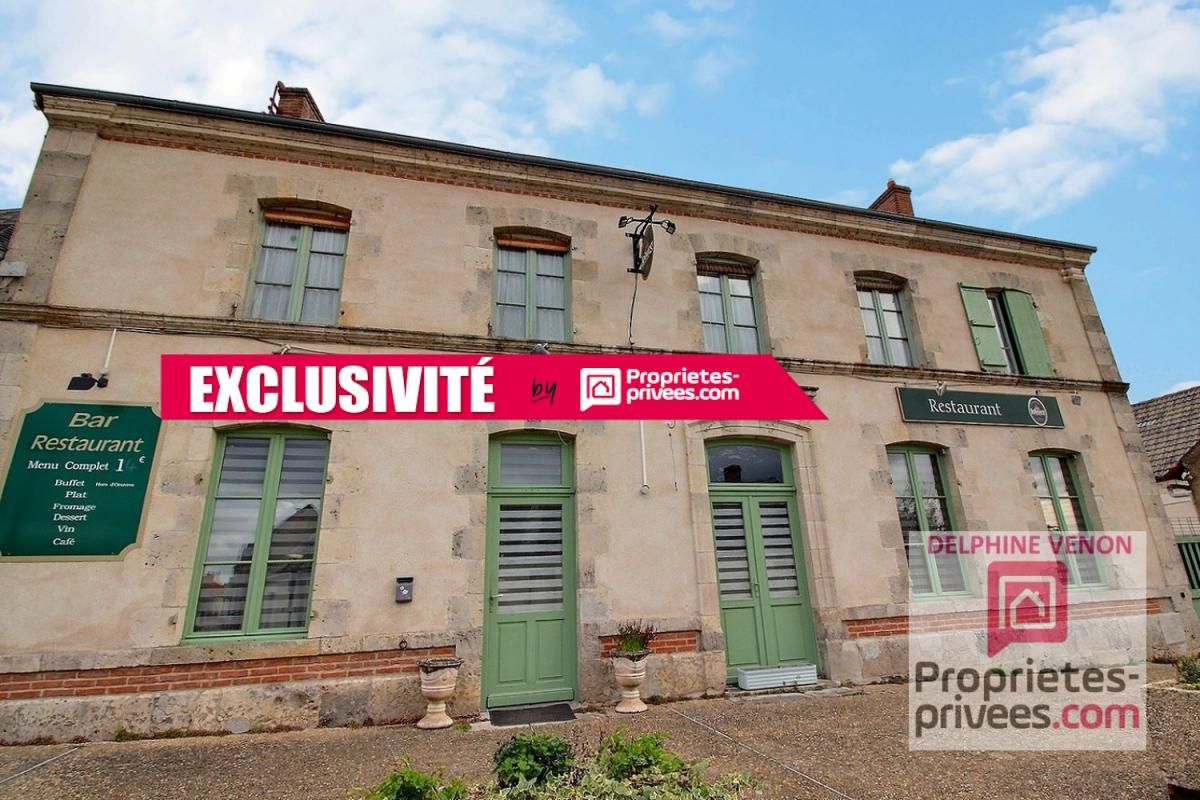 Exclusivité - Murs et fonds de Bar restaurant dans le centre bourg de  Germigny Des Pres  à 2 pas de l'oratoire carolingien