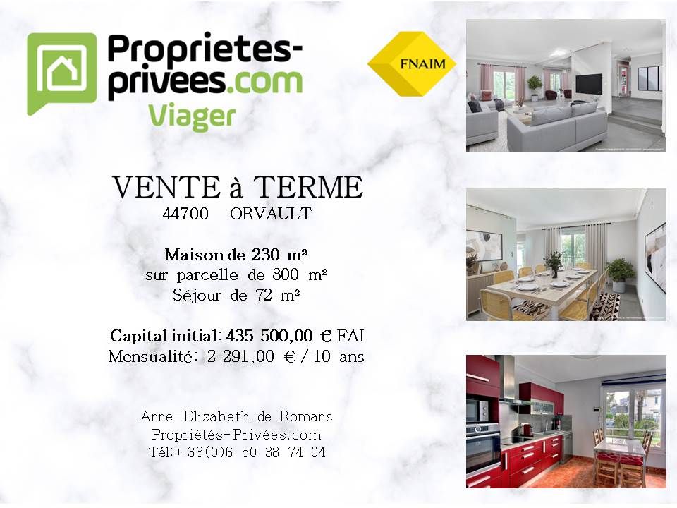 ORVAULT Maison Orvault 6 pièces 230 m² VENTE à TERME 1