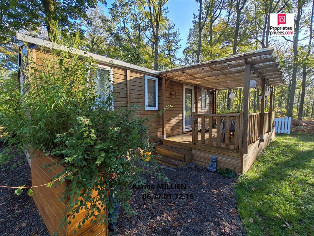 MARCILLY SUR EURE Mobil home en bois entièrement rénové avec son terrain en pleine propriété  - 3 chambres - Cabanon de jardin - Terrain - 83000  HAI