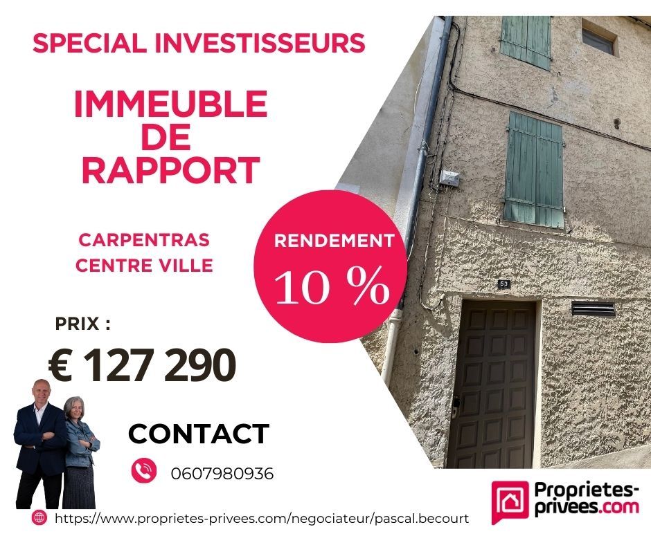 Immeuble Carpentras 6 pièce(s) 88 m2. Rentabilité 10%