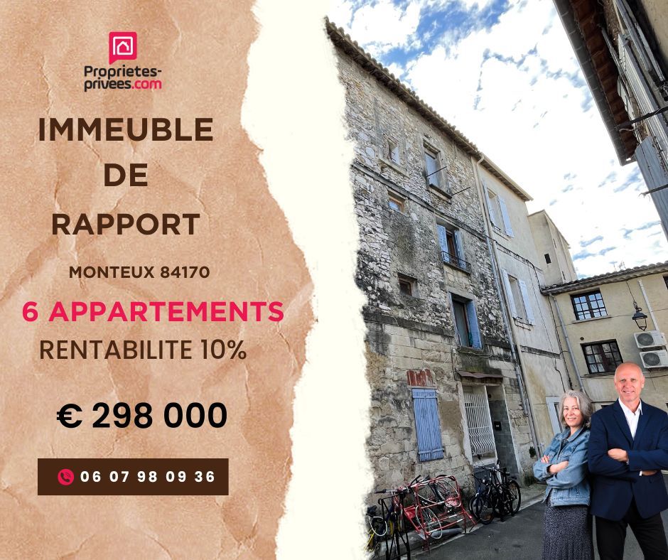 Immeuble de rapport  Monteux 213 m2  6 appartements