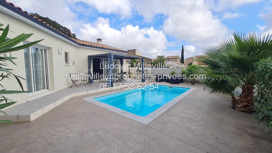 AUTIGNAC jolie villa 90m² sur 465 m² avec piscine et vue montagne 1