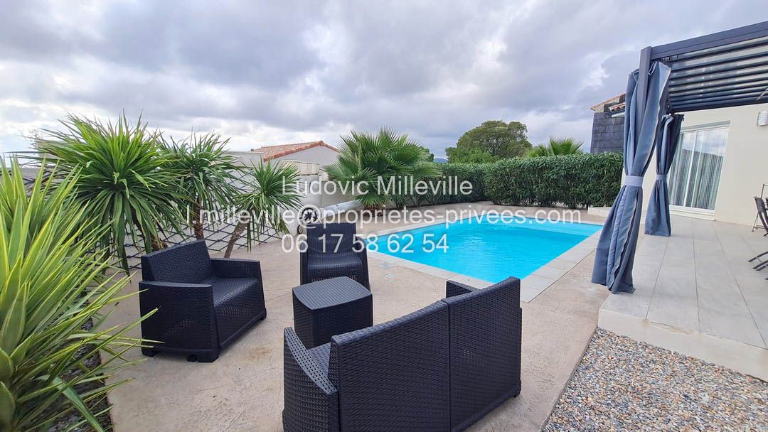 AUTIGNAC jolie villa 90m² sur 465 m² avec piscine et vue montagne 3