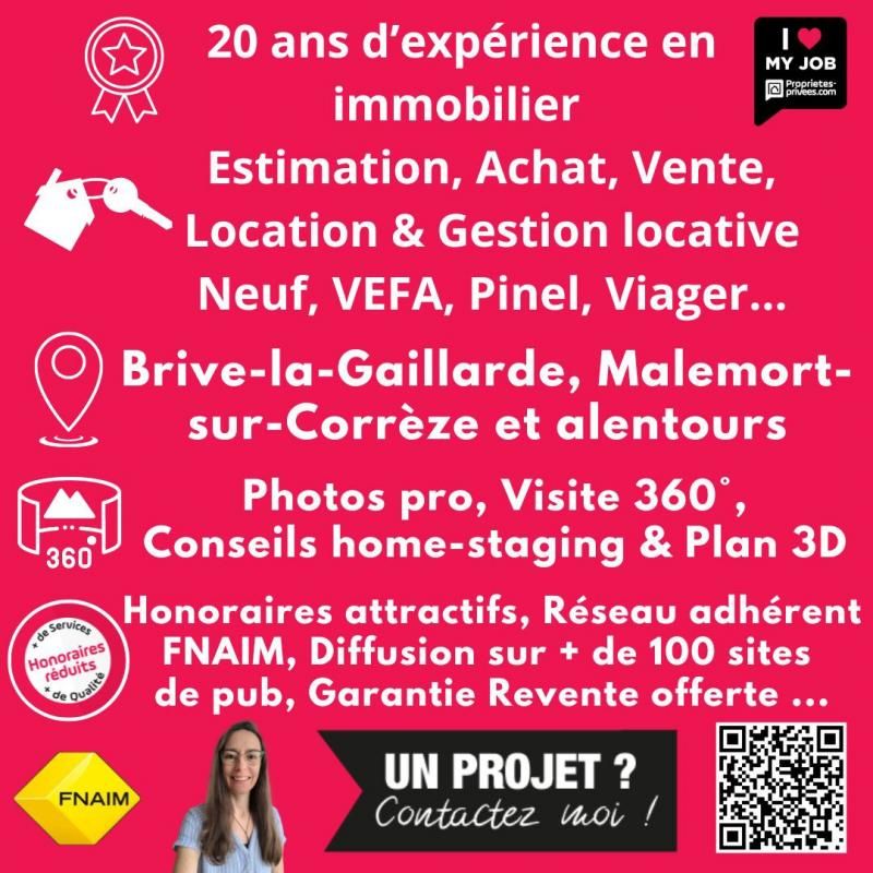 MALEMORT-SUR-CORREZE SOUS OFFRE 10 min BRIVE / MALEMORT - MAISON T6 de 170m²+SOUS-SOL+dépendance 3