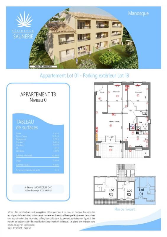 MANOSQUE Appartement avec Jardin Privatif Manosque 3 pièces 63 m² - 265 000 Euros - 3