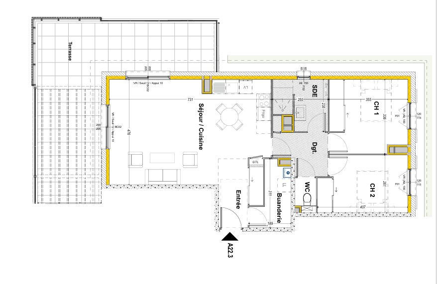 VETRAZ-MONTHOUX Appartement Neuf Vetraz Monthoux 3 pièce(s) 73.6 m2 4