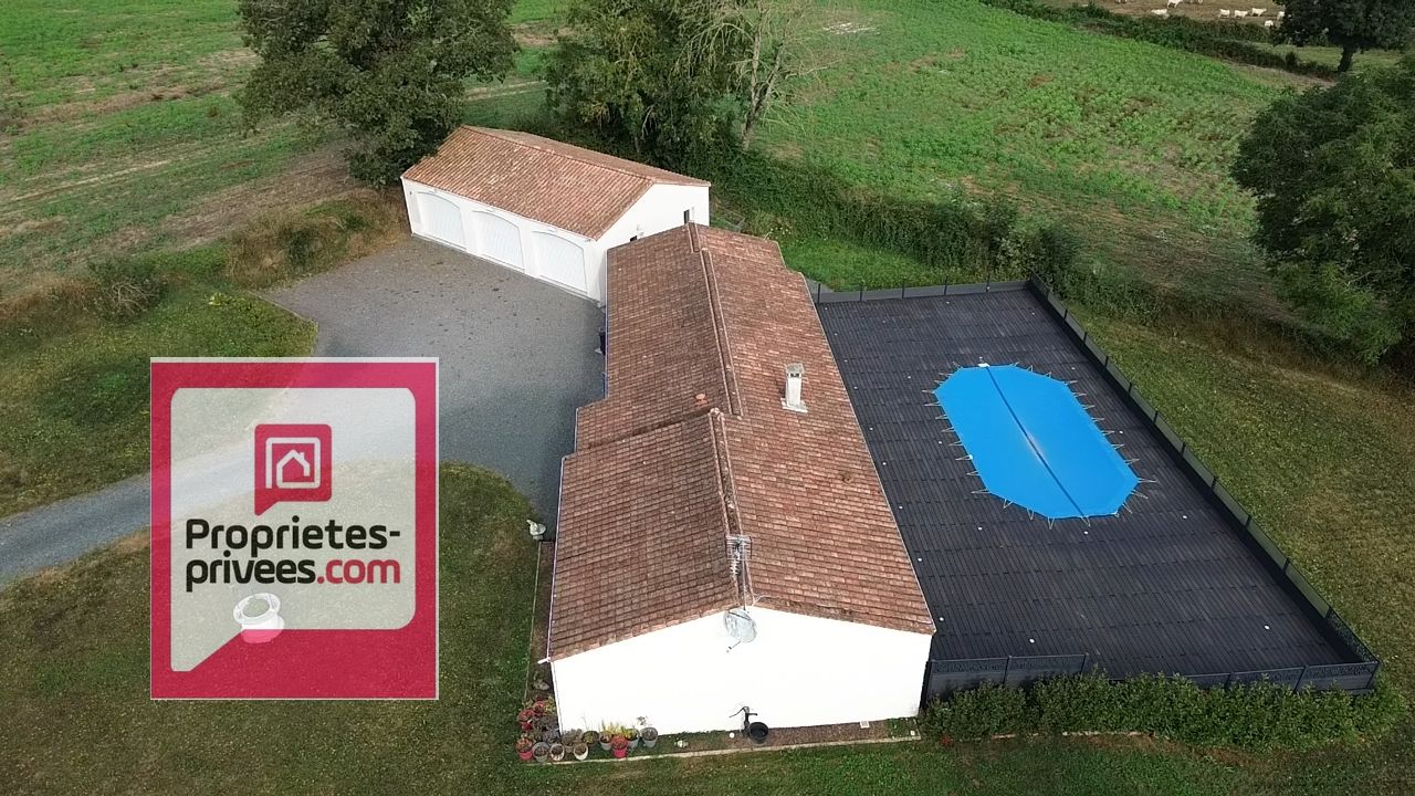 LA CAILLERE-SAINT-HILAIRE Maison  124 M2 , 3 CHAMBRES  , PISCINE , GARAGE 80 M2, VUE DEGAGEE 2