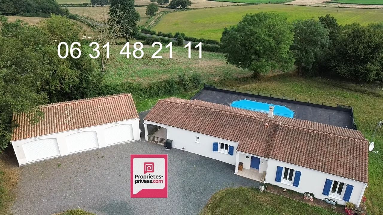 LA CAILLERE-SAINT-HILAIRE Maison  124 M2 , 3 CHAMBRES  , PISCINE , GARAGE 80 M2, VUE DEGAGEE 3