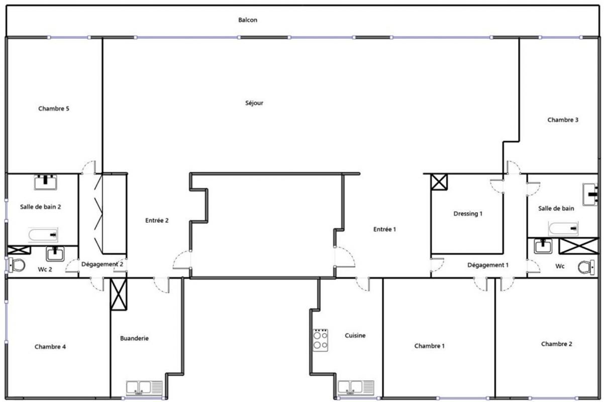 VERSAILLES Appartement  7 pièces 162m²  gare-Montreuil 3