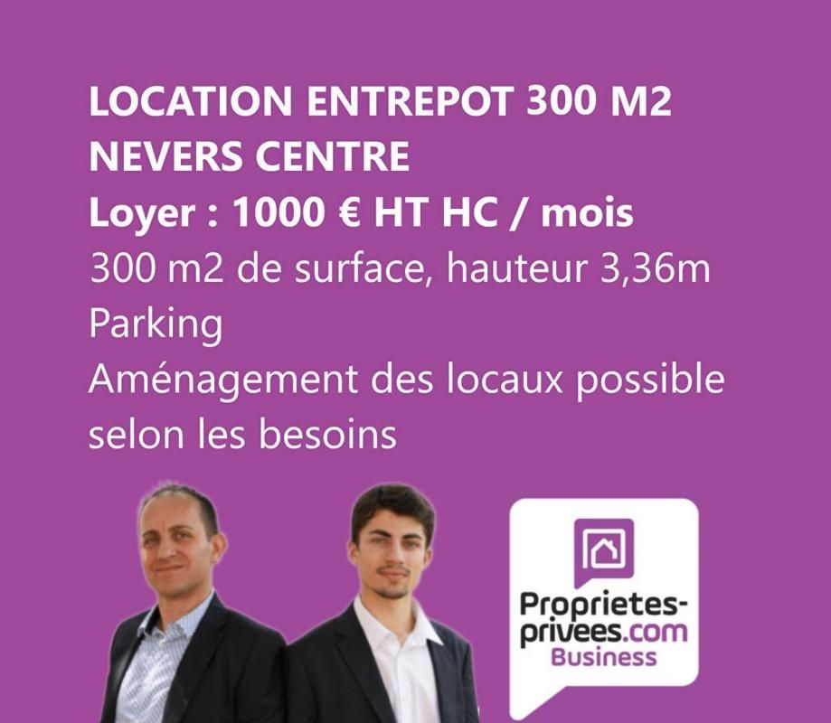 NEVERS 'LOCATION ENTREPOT 300 M²