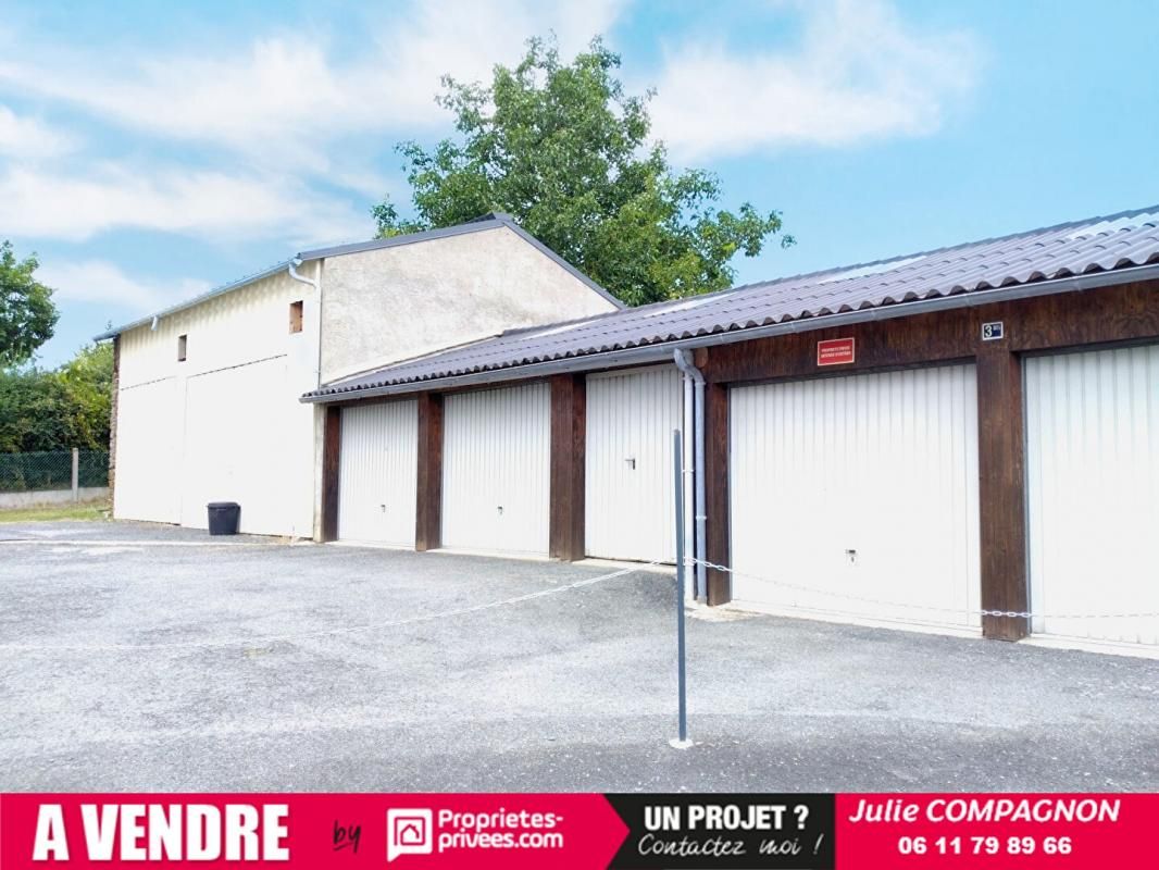 LE PIN-EN-MAUGES HANGAR AVEC Terrain 432 m² - 4 garages et 1 local technique 1