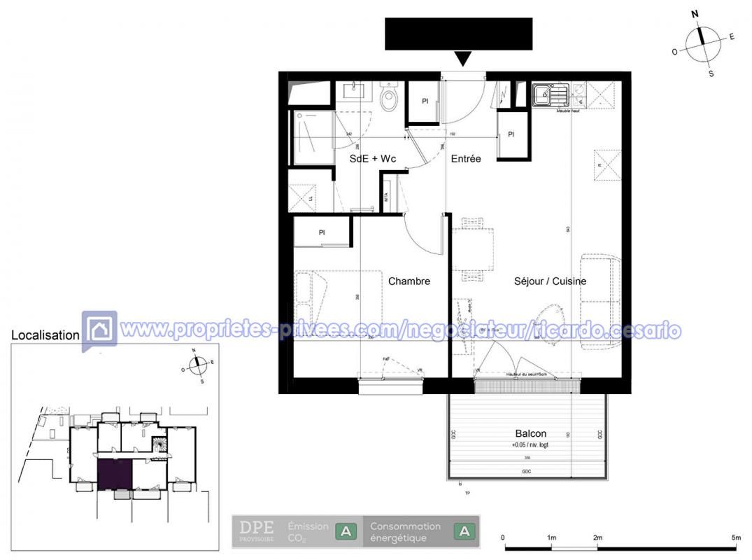 SAINT-MALO Appartement Saint Malo 2 pièce(s) 43.81 m2 2