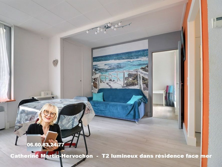 LA BAULE-ESCOUBLAC Appartement La Baule T2 vue latérale mer avec garage et cave 4