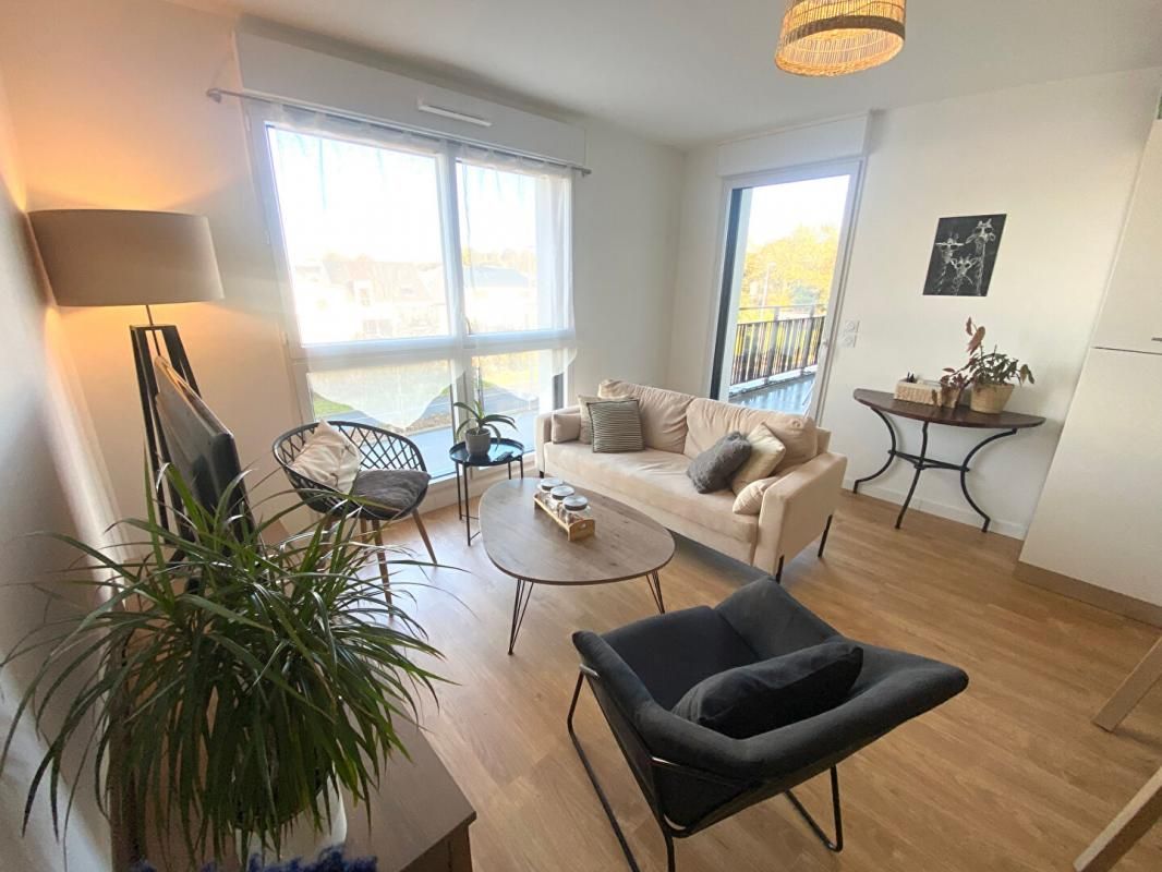 VANNES NOUVEAU VANNES Appartement 2 pièces de 43,73 M² Moderne et récent avec Terrasse et Parking 1