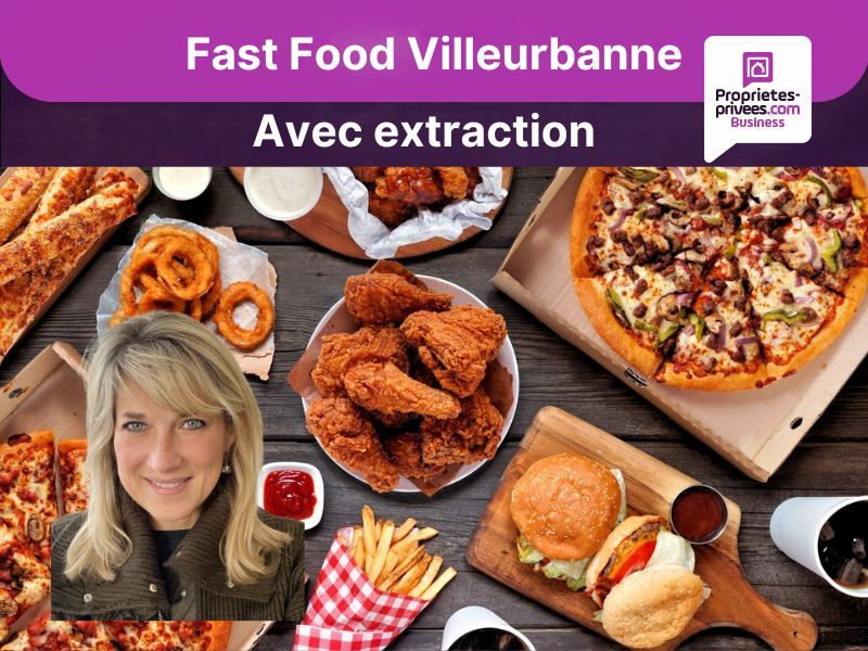 Villeurbanne - Restaurant  Fast Food  100 m²