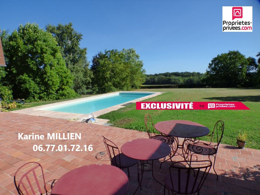 MUZY MUZY 27650 Maison individuelle sur env. 74000 m² de terrain avec piscine 11x5 chauffée et sécurisée - 1 étage - 5 chambres - Garage - 488 000  HAI 2