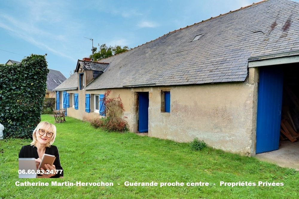 Maison de type longère - 2 chambres dont 1 au RDC - Potentiel évolutif - Guérande proche centre