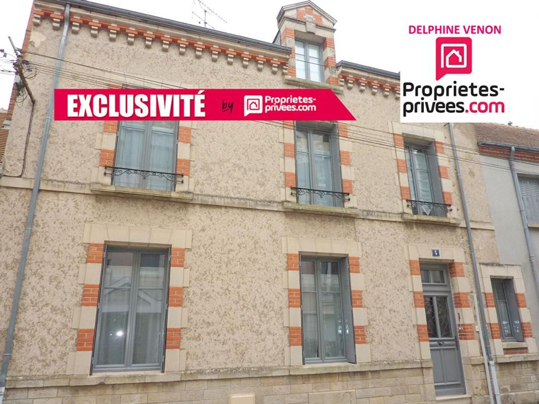 Exclusivité - Maison bourgeoise avec beaucoup de cachet en hyper centre de Châteauneuf sur Loire