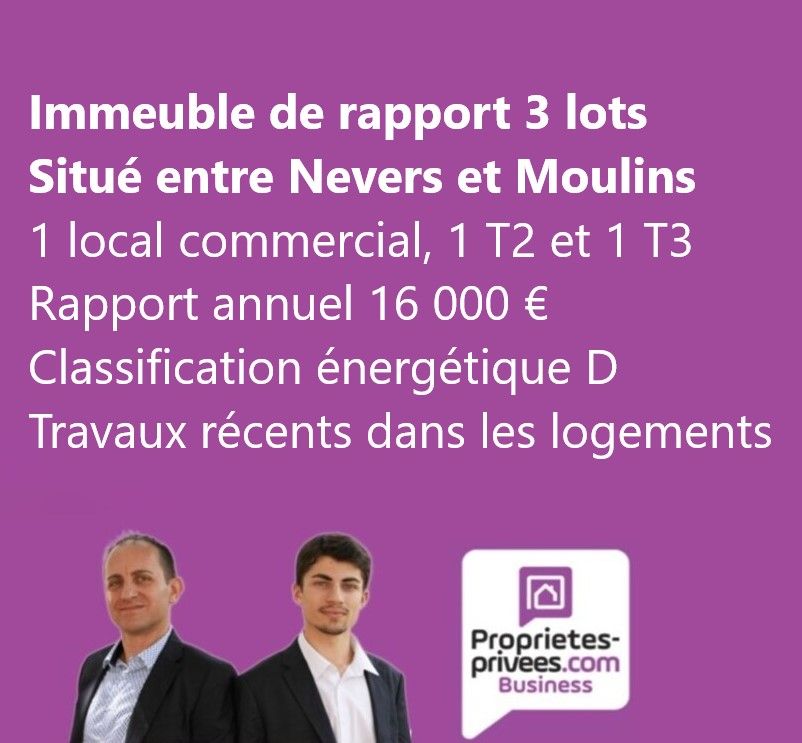 SAINT-PIERRE-LE-MOUTIER - IMMEUBLE DE RAPPORT