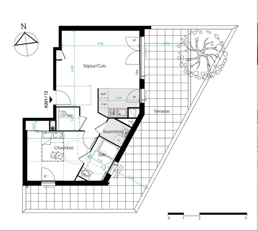 CALUIRE-ET-CUIRE Appartement Caluire Et Cuire 2 pièce(s) 49 M² 3