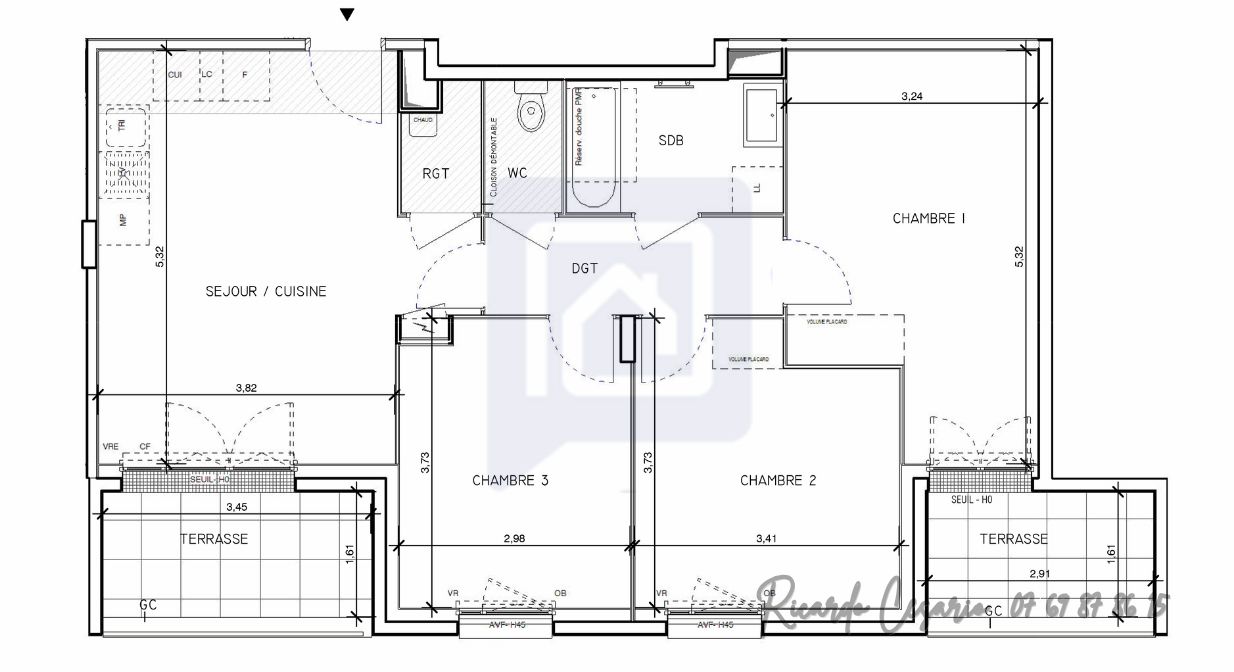 QUIMPER Quimper Appartement 4 pièce(s) 72.39 m2 2