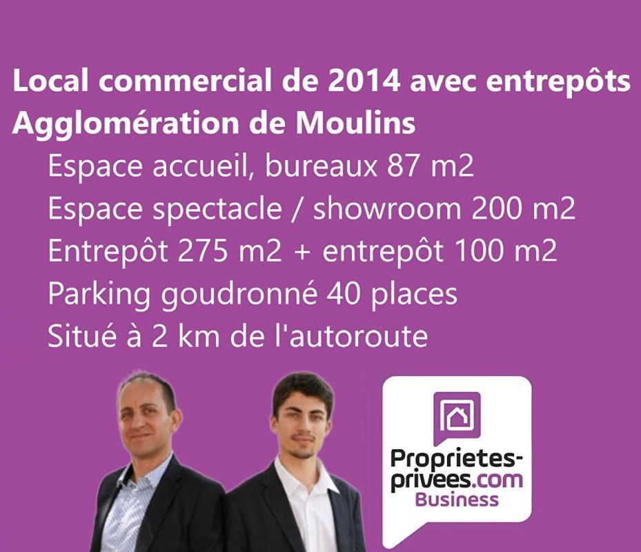 MOULINS - LOCAL COMMERCIAL AVEC ENTREPOT