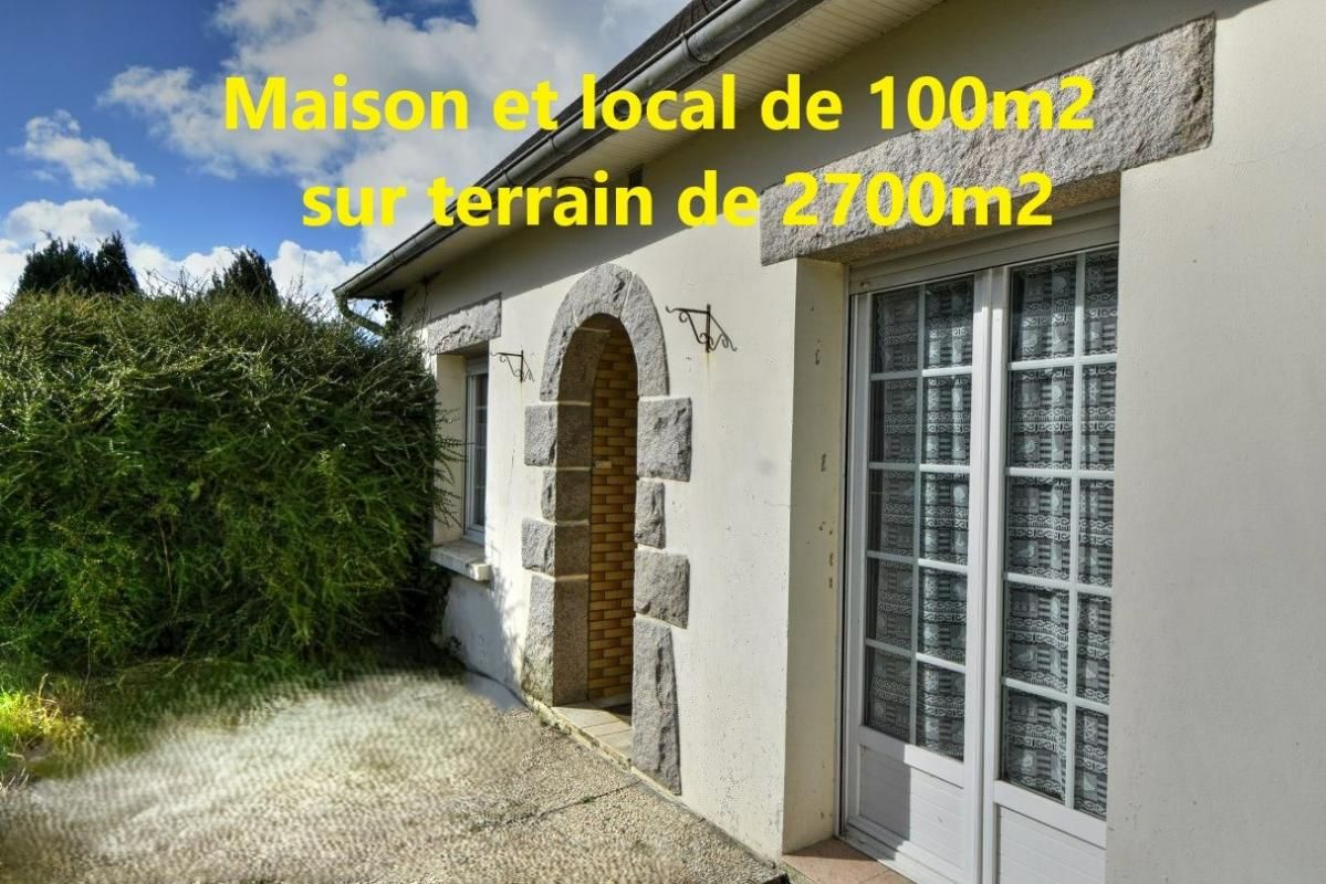 TREGUIER Maison et local de 100 m2 , sur terrain  de 2700 m2 au calme 4