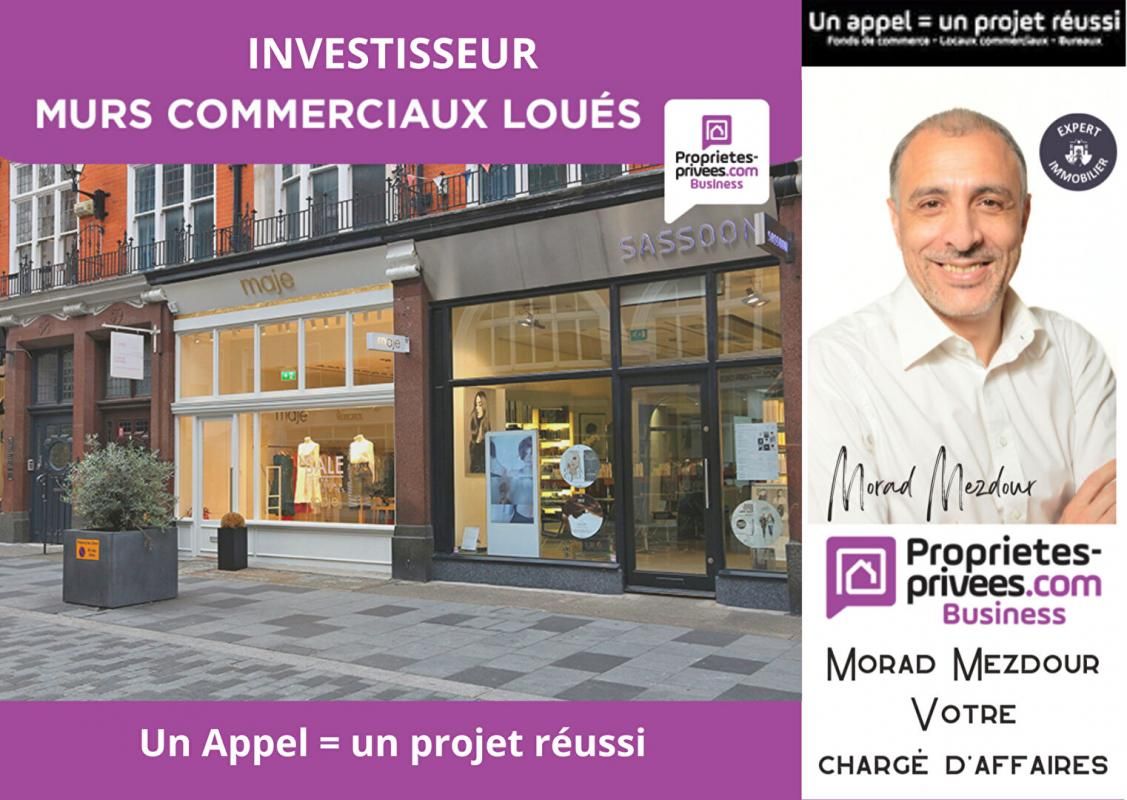 LILLE LILLE HYPER CENTRE - MURS COMMERCIAUX LOUES, LOCAL 70 M² 2