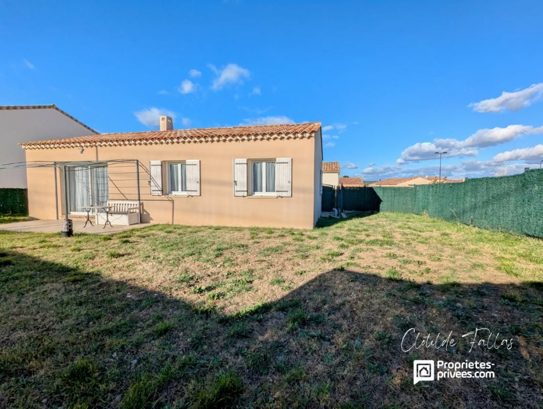 Maison récente plain-pied  3 chambres avec jardin clôturé et piscinable