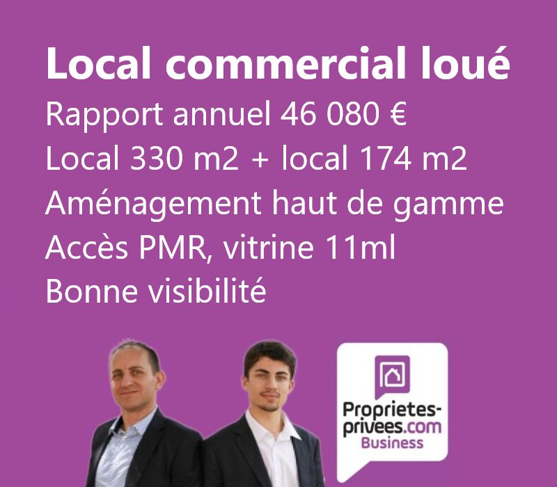 NEVERS -  MURS COMMERCIAUX LOUES 500 m²