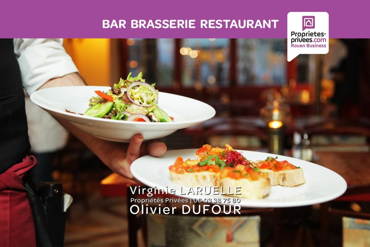 ROUEN - BRASSERIE RESTAURANT BAR (DU MIDI ET WE), TERRASSE ET PARKING EN ZONE COMMERCIALE A 25 MIN DE ROUEN (27)