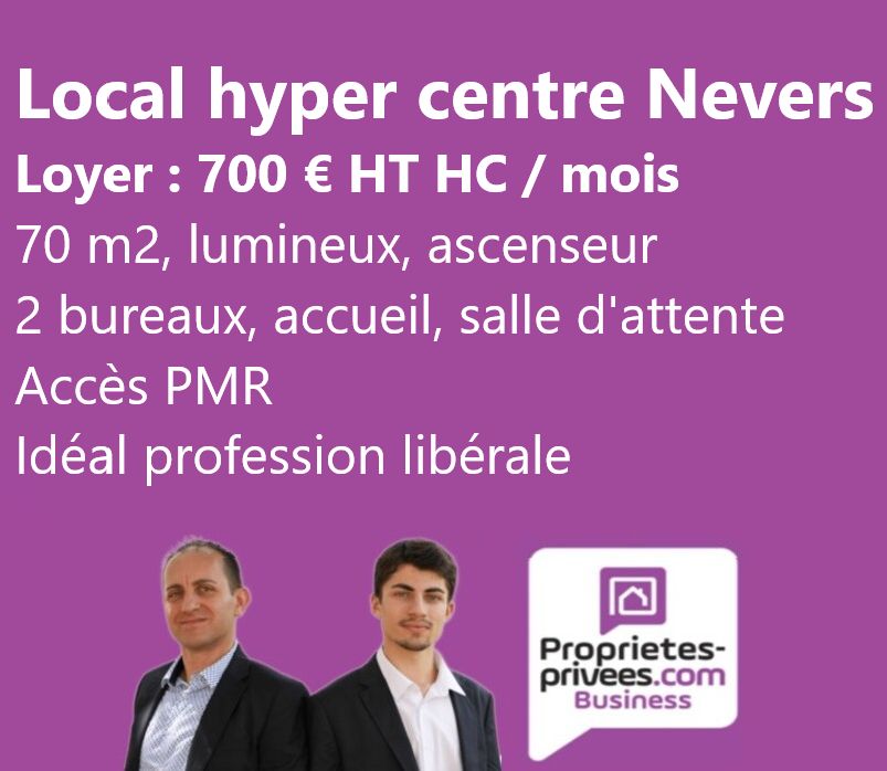 NEVERS HYPER CENTRE - LOCAL BUREAUX 70 M²