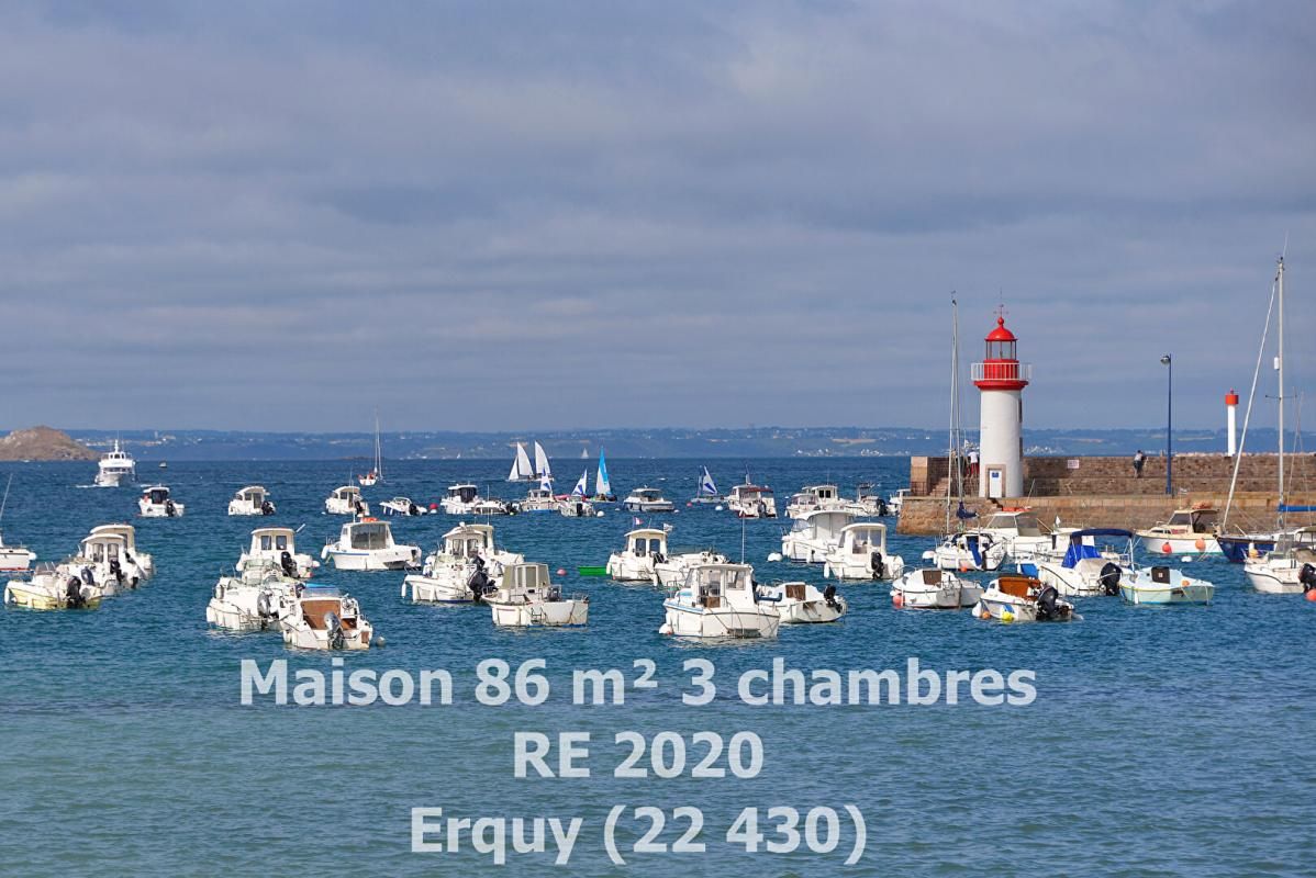 Vente maison 86 m², 3 chambres, RE 2020,  Erquy ( 22430)