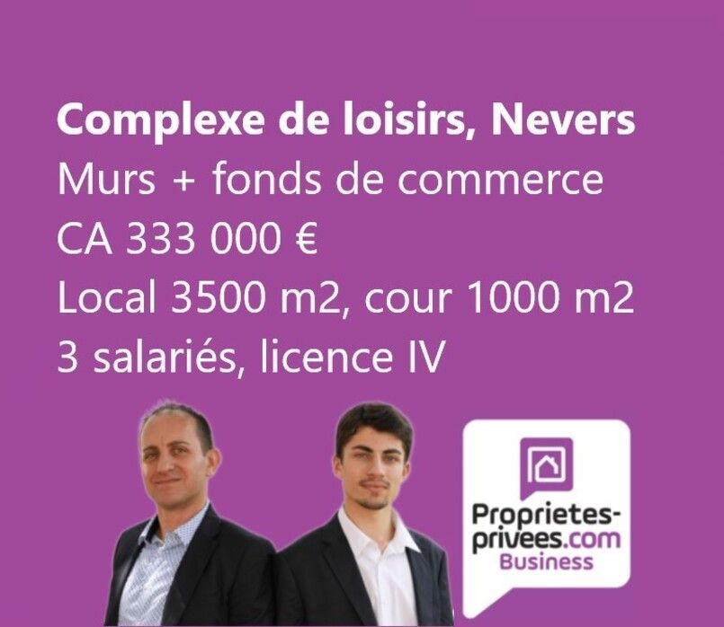 58000 NEVERS - COMPLEXE DE LOISIRS, MURS ET FONDS