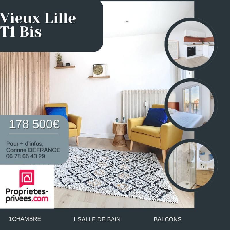 Vieux Lille Appartement Lille T1 bis de 32M²