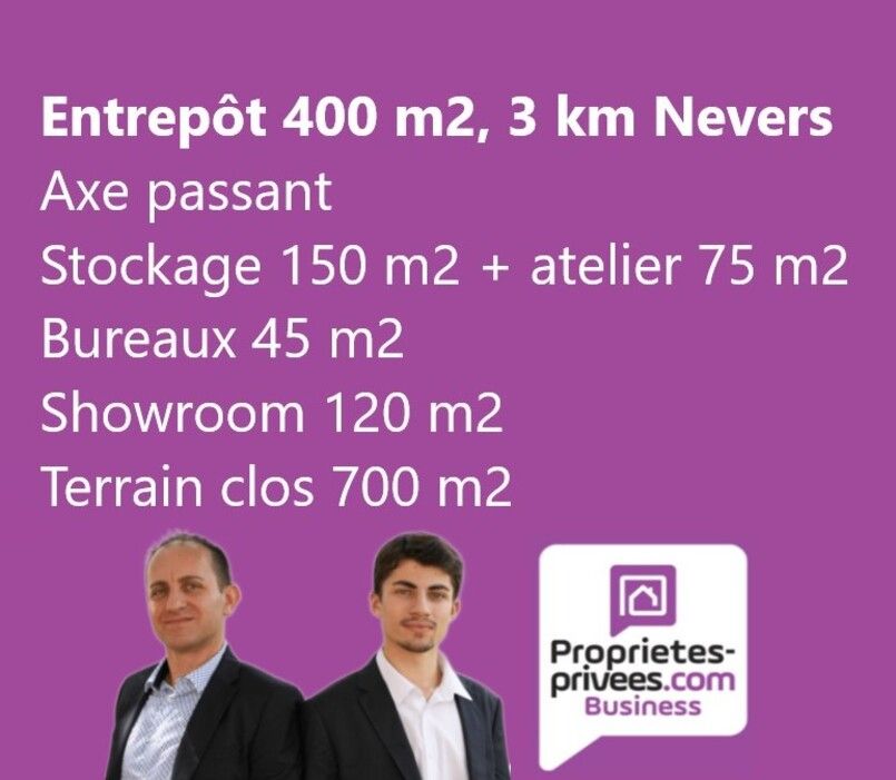 AGGLOMERATION NEVERS - ENTREPOT 400 M², TERRAIN 700 M²