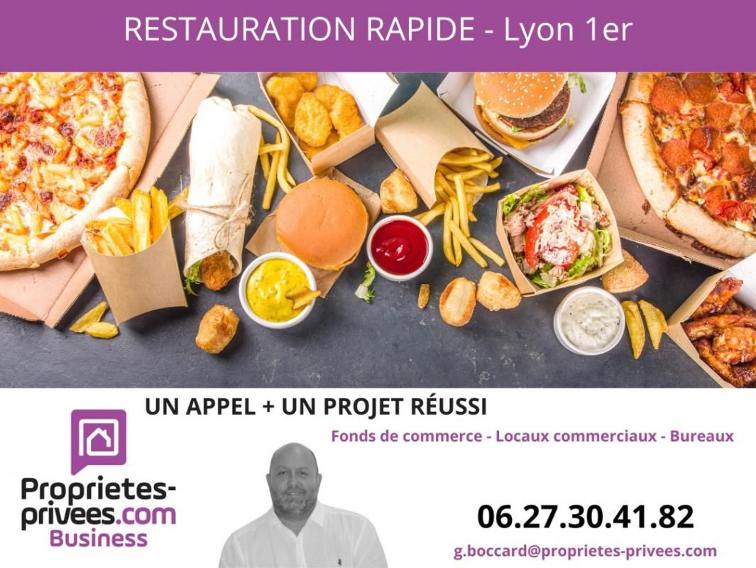 69001 LYON - RESTAURANT, RESTAURATION RAPIDE, SNACK avec LOGEMENT