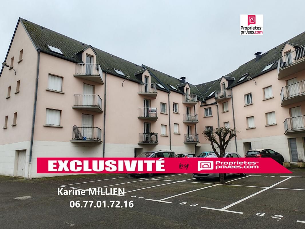 DREUX 28100 Appartement de type T1 avec balcon et cave/cellier - 2ème étage avec ascenseur - 69990  HAI