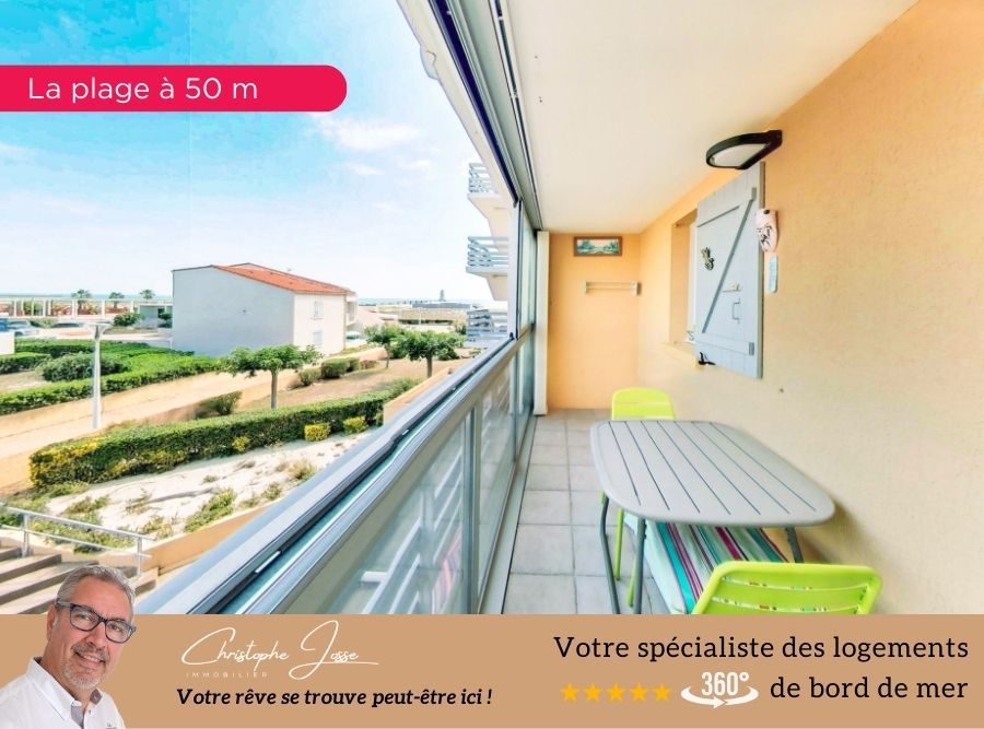 PORT LEUCATE T2 vue mer avec loggia et parking privé 2