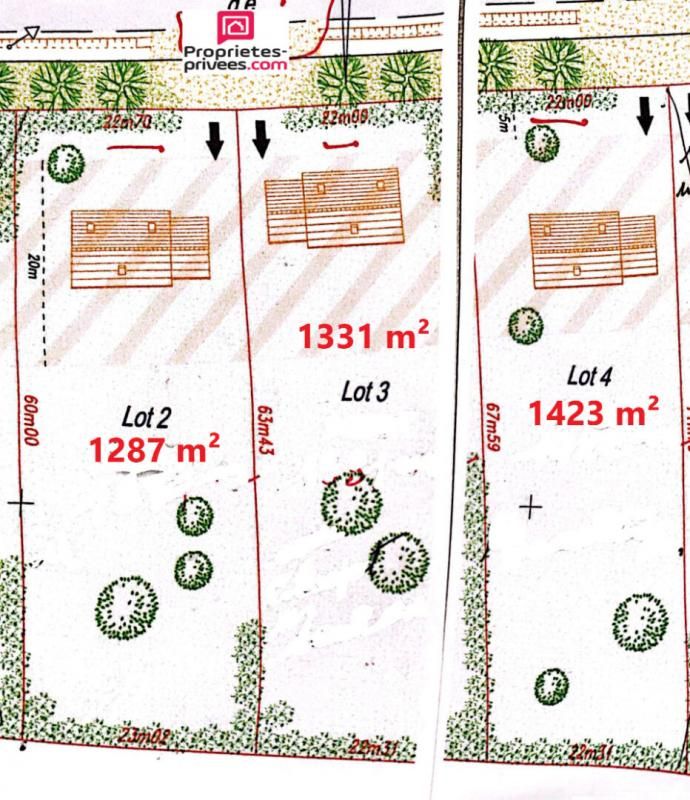 COURDEMANCHE COURDEMANCHE 27320 Terrain constructible et viabilisé - 64990  HAI 3