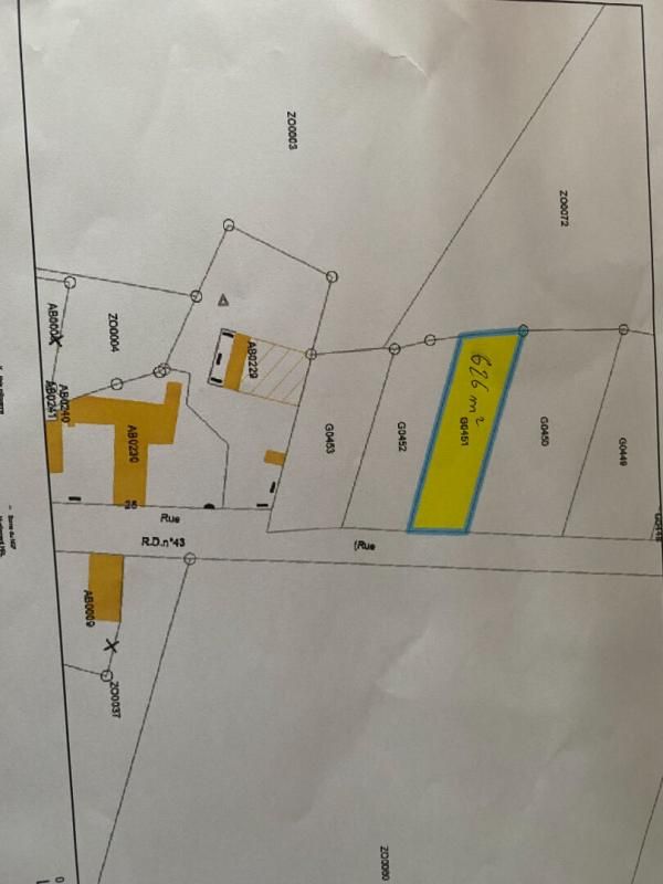 Terrain Paulnay 550 m2