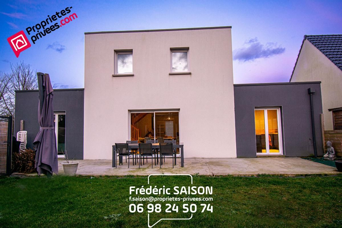 ARDRES 62610 - LANDRETHUN LES ARDRES - MAISON - SEMI PLAIN-PIED- 155M² - 4 CHAMBRES- GARAGE 1