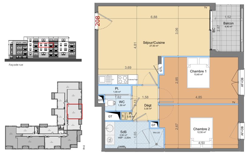 BERCK Appartement Berck 3 pièce(s) 65 m2 avec balcon et parking 4