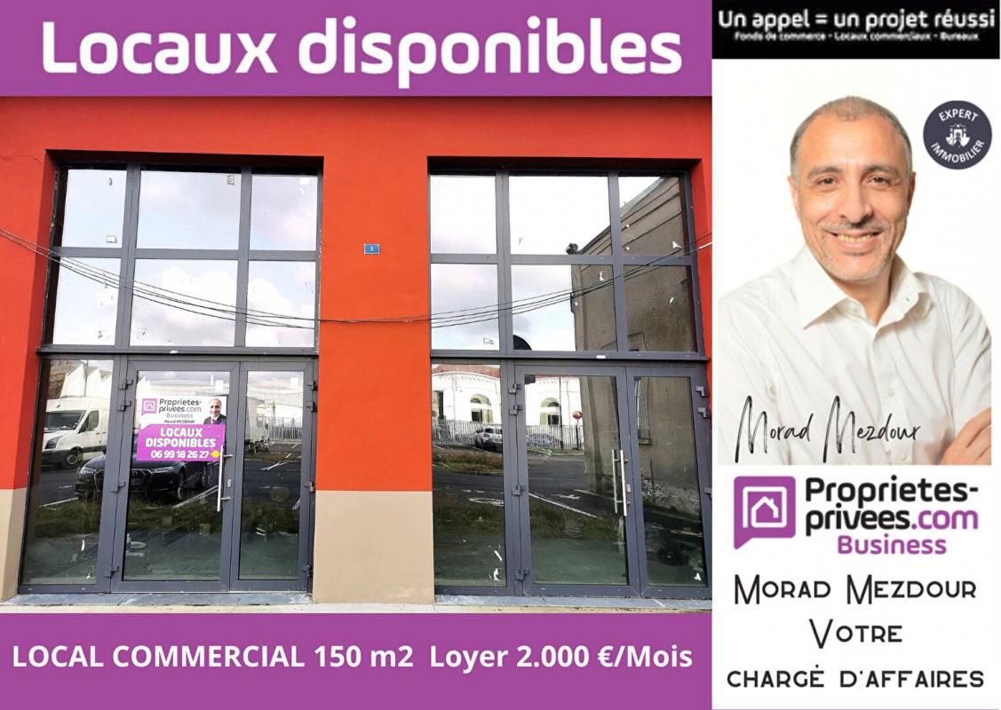 ROUBAIX 59100 ROUBAIX - LOCAL COMMERCIAL 150 m², 5 places parking 2