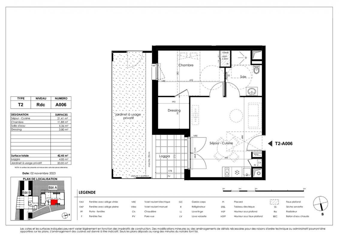 Appartement T2 dans centre de Basse-Goulaine