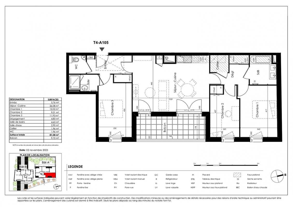 BASSE-GOULAINE Appartement T4 dans centre de Basse-Goulaine 2