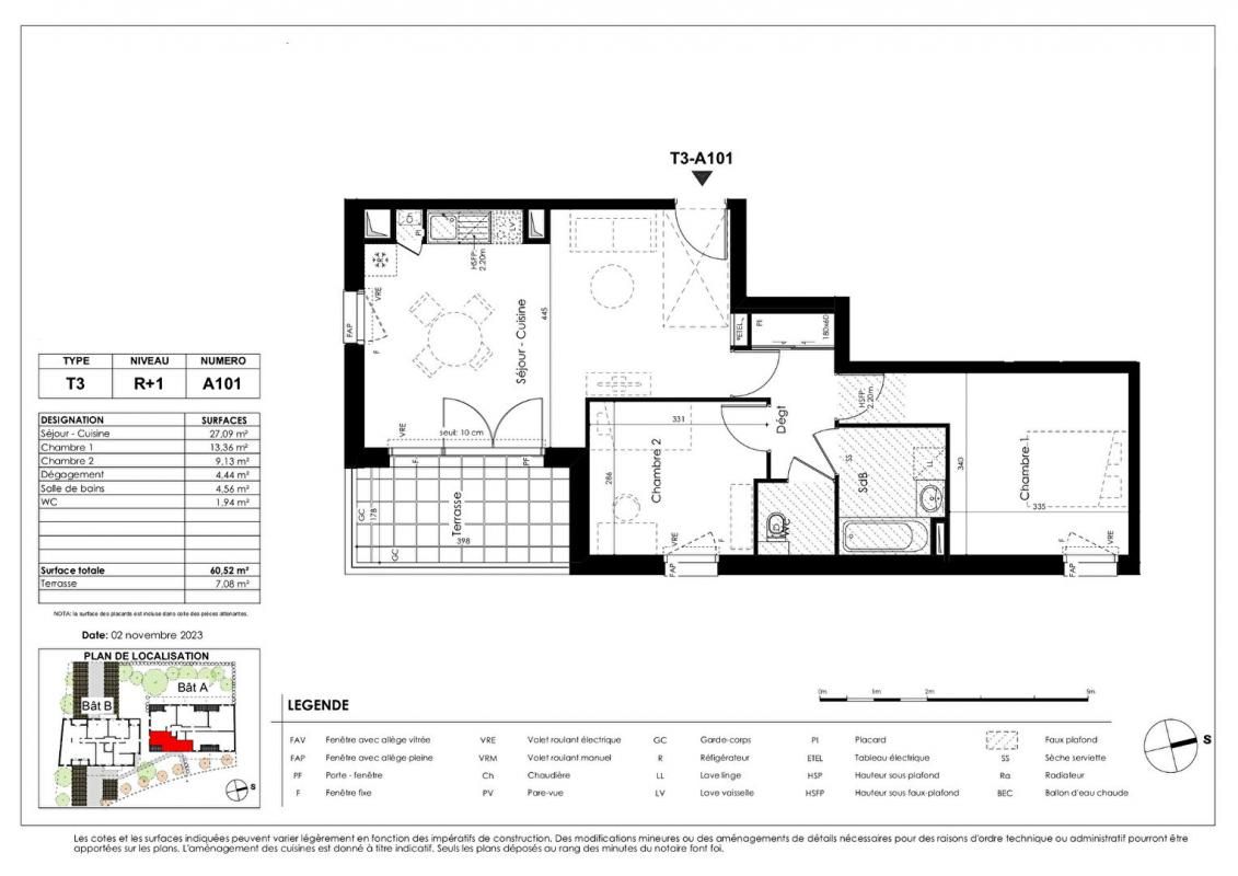 Appartement T3 dans centre de Basse-Goulaine