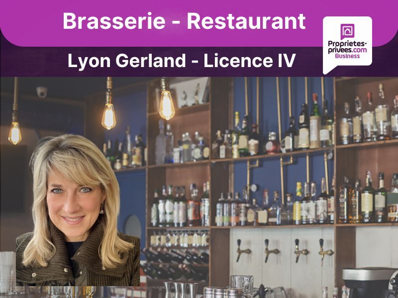 69007  Lyon Gerland - Brasserie 55 couverts , terrasse 16 places